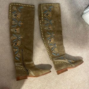 Over the knee Frye boots